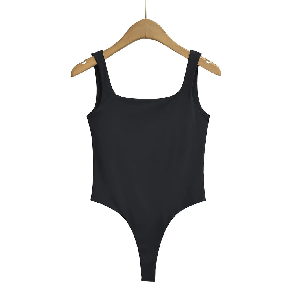 Square collar sports camisole vest