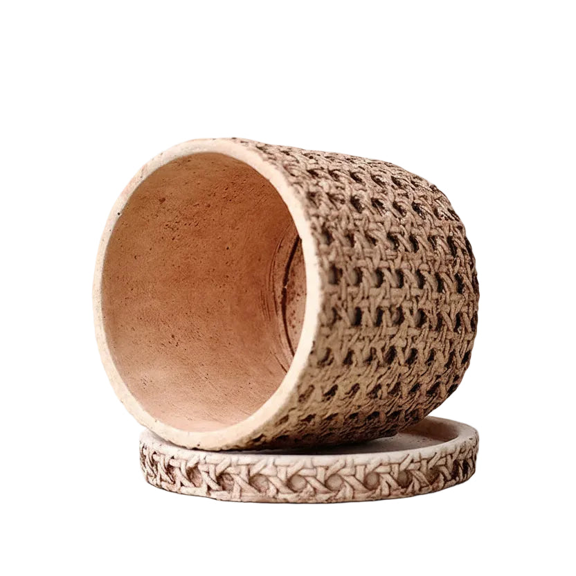 Woven Bamboo Plant Pot
