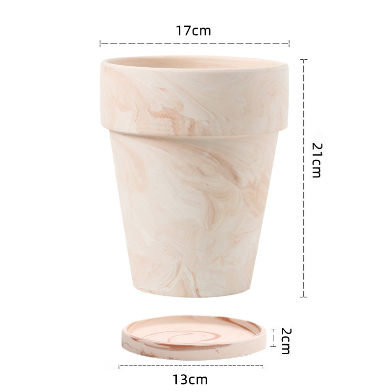 Gradient Macchiato Red And White Pottery