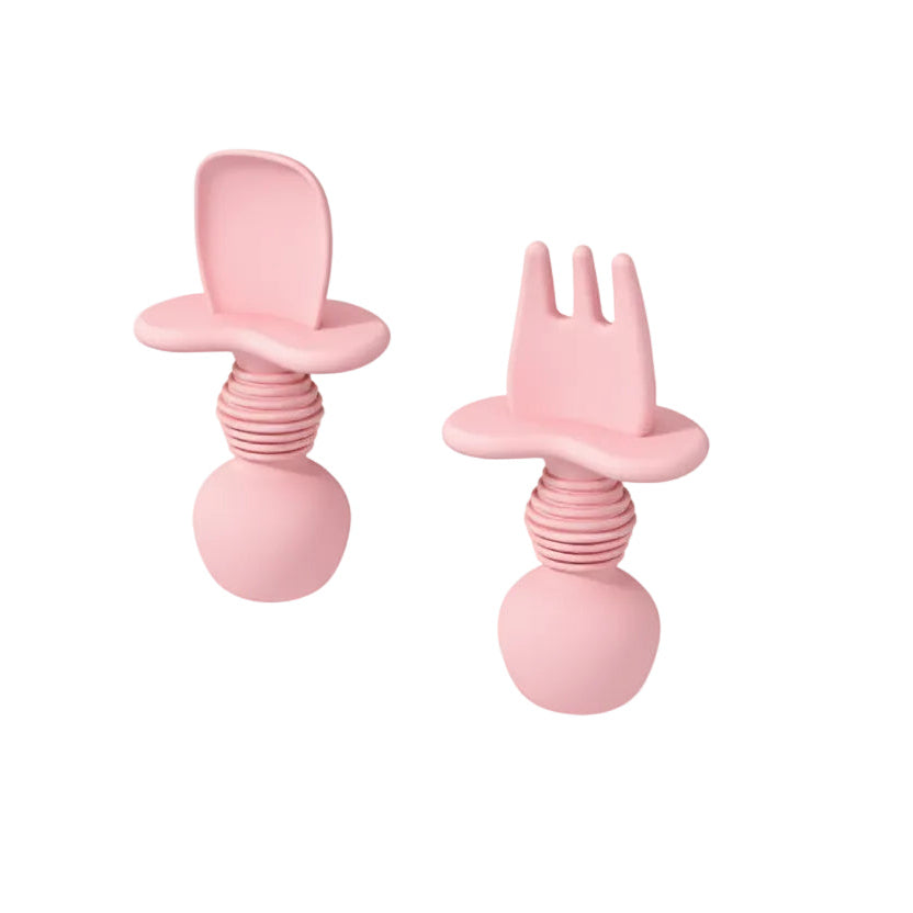 Baby silicone food fork and spoon