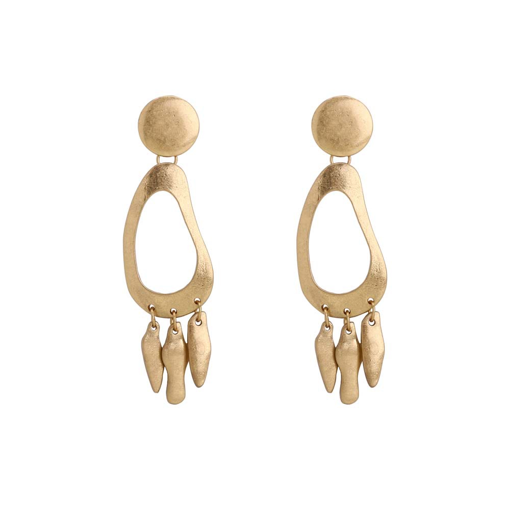 Gold Abstract Earrings