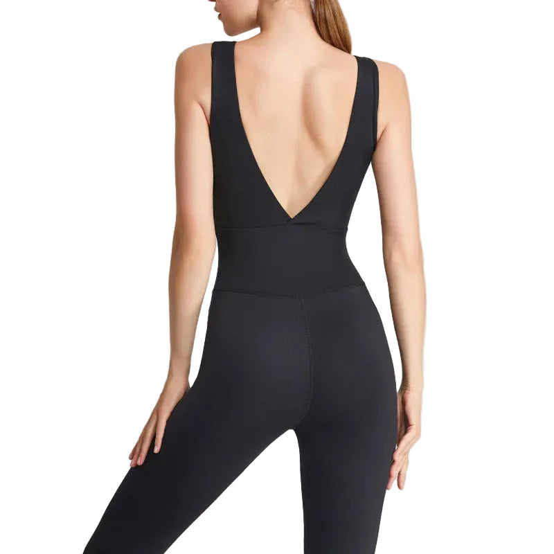 V-Back Yoga Jump Suit