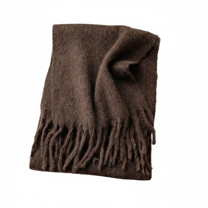 Merino Wool Brushed Warm Scarf