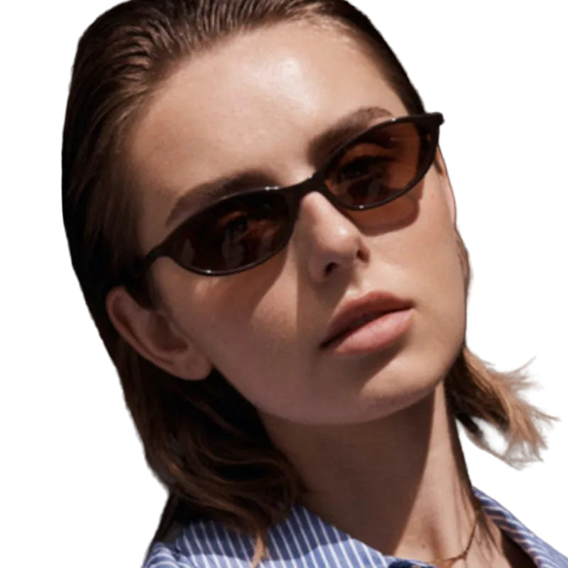 Elliptical Small Frame Sunglasses