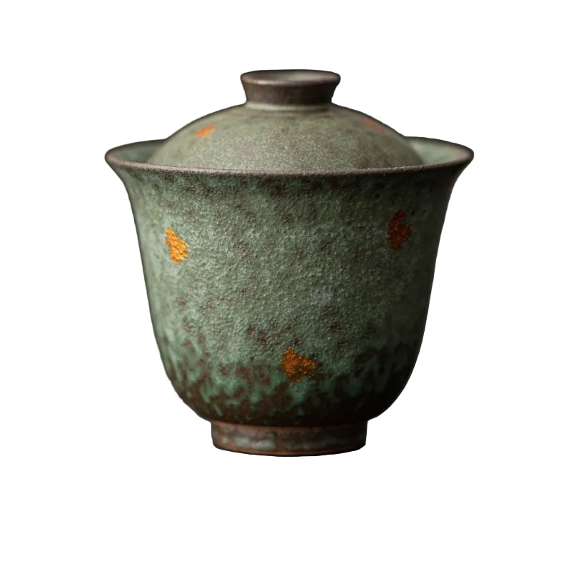 Retro Copper Glazed Tea Cups