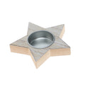 Wooden Snowflake Candle Holder