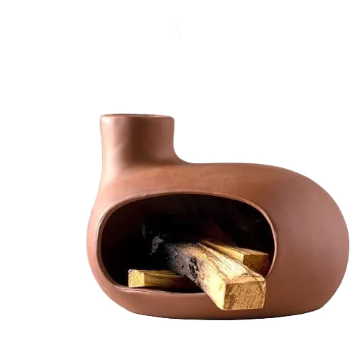 Ceramic Incense Burner with Palo Santo