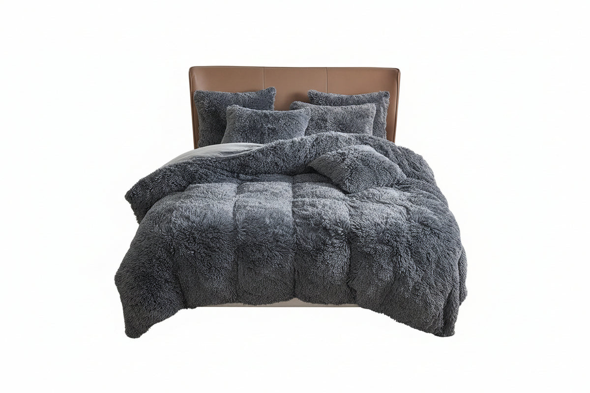 4PCs Plush Duvet Cover Set