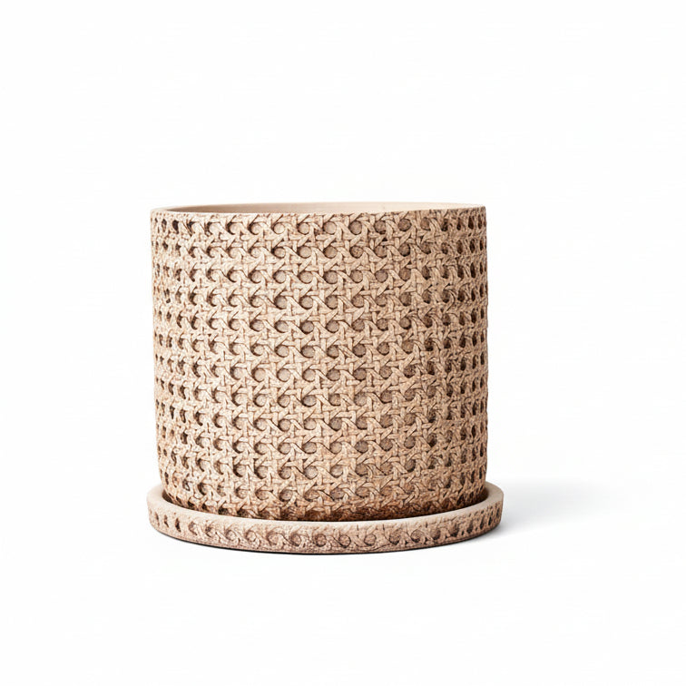 Woven Bamboo Plant Pot