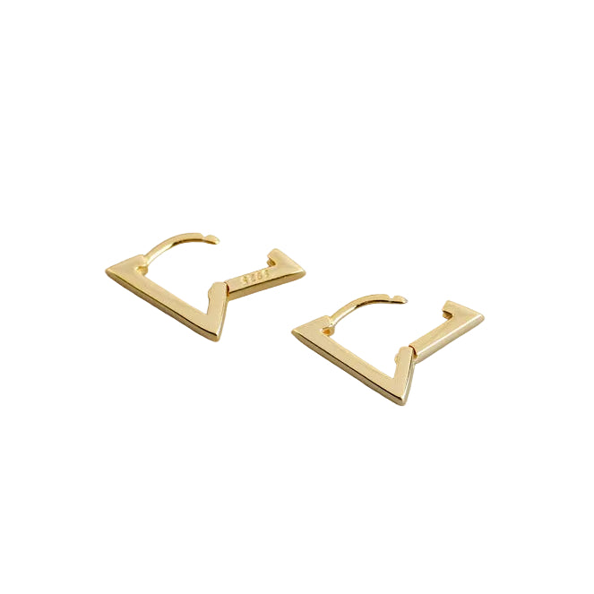 Triangle s925 sterling silver earrings