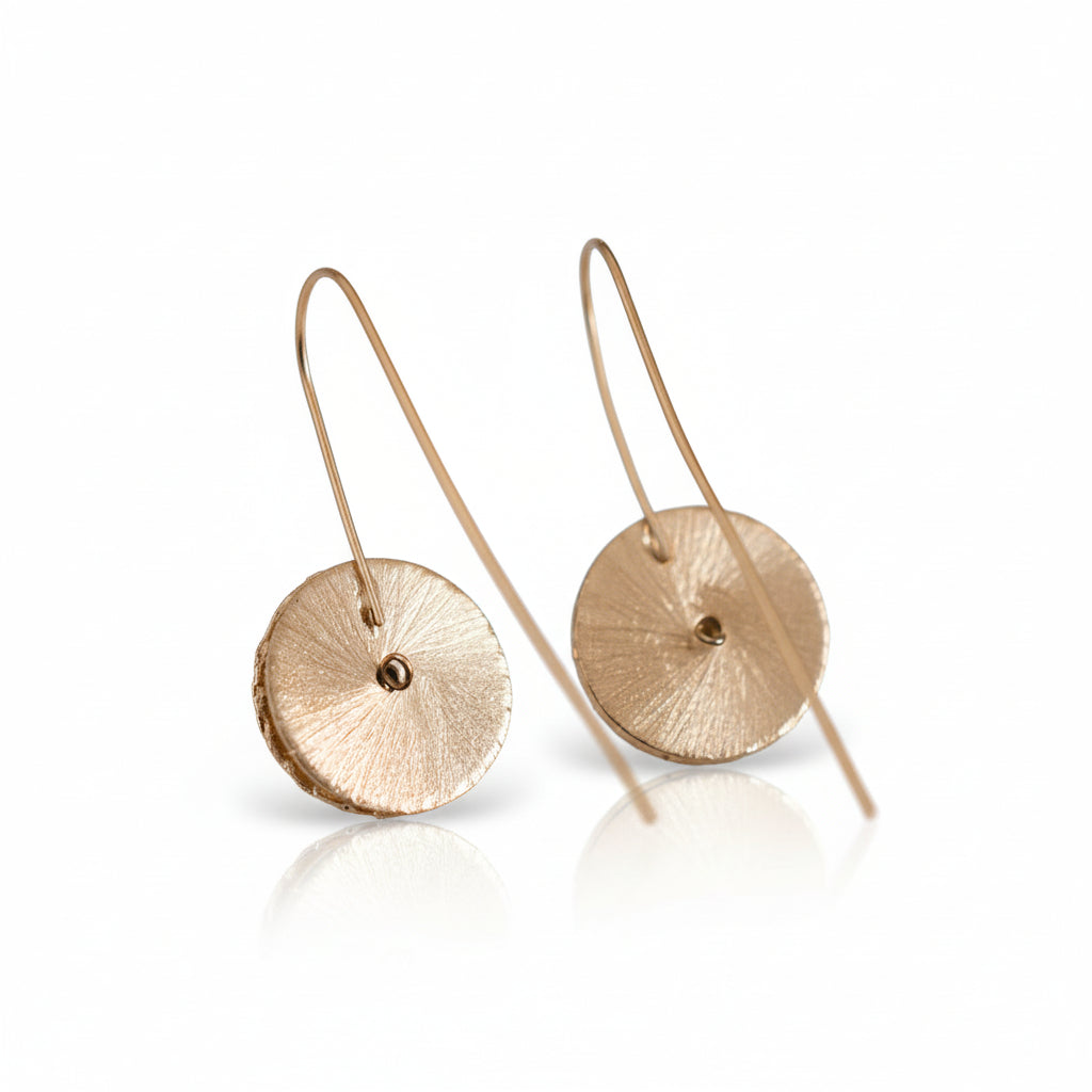 Disc Drop Earrings