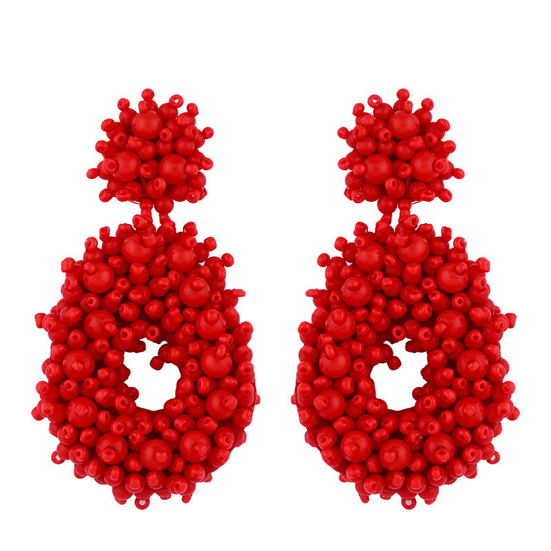Woven Bead Earrings