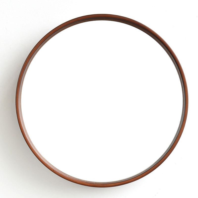 Solid Dark Wood Mirror