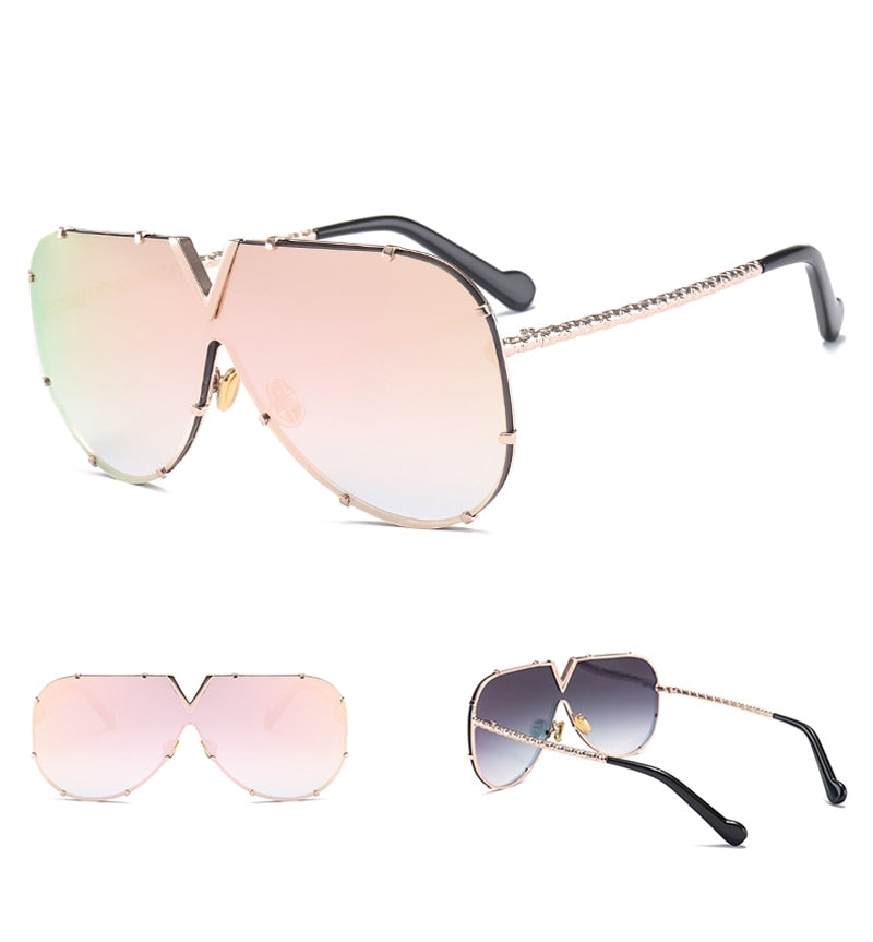 frameless Rivet Sunglasses