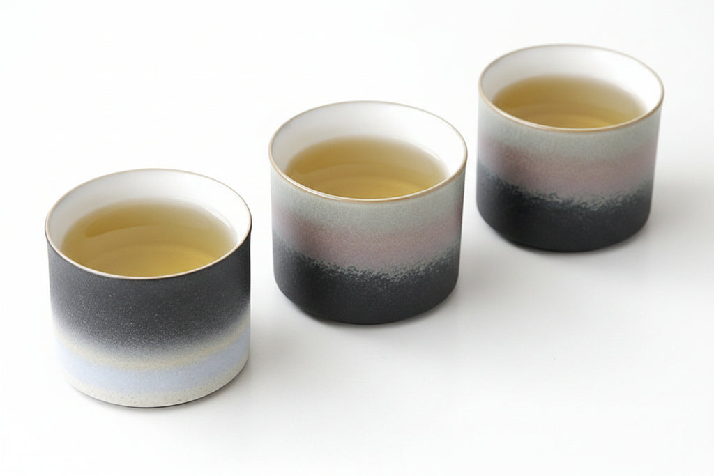 Japanese coarse ceramic cups