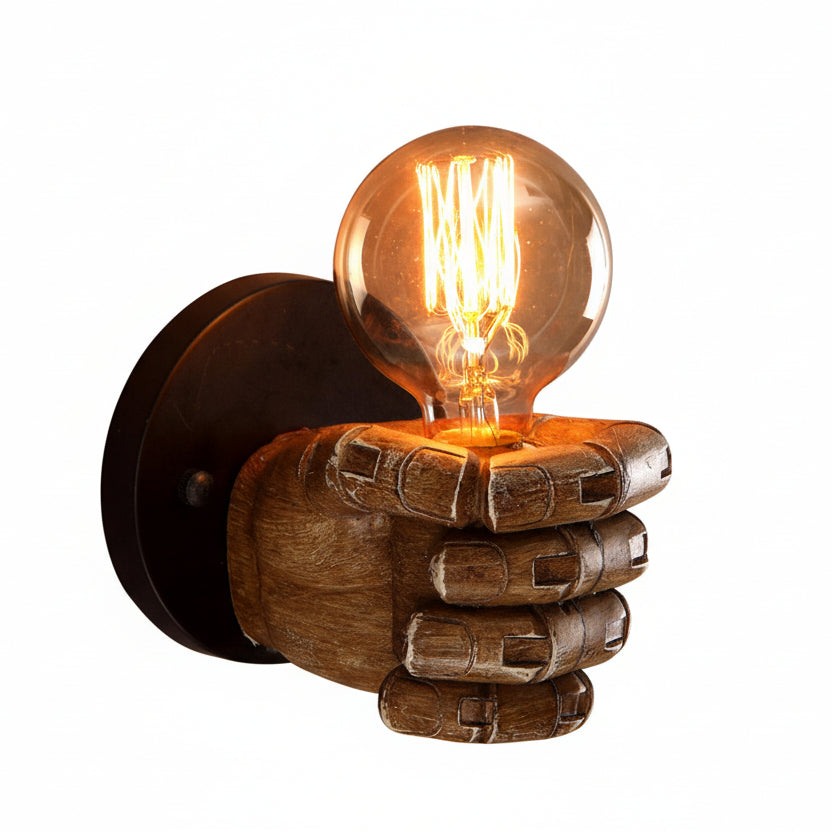 Fist Resin Wall Lamp
