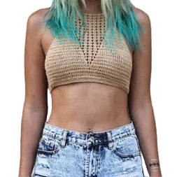 Backless Crochet Crop Top