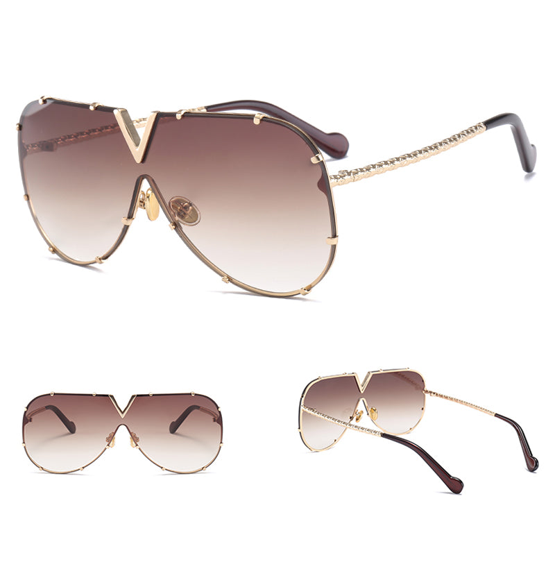 frameless Rivet Sunglasses