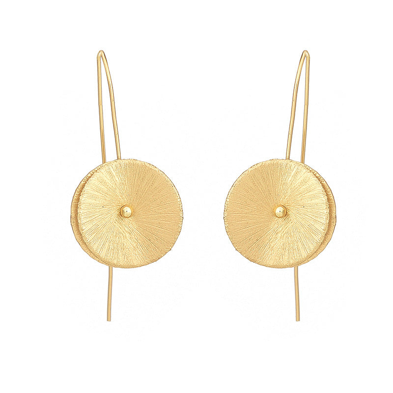 Disc Drop Earrings