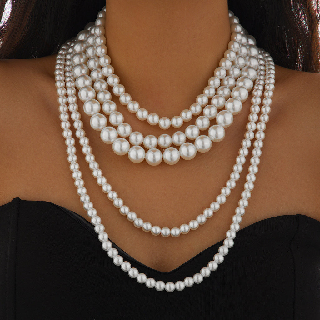 Multi Layer Pearl Choker