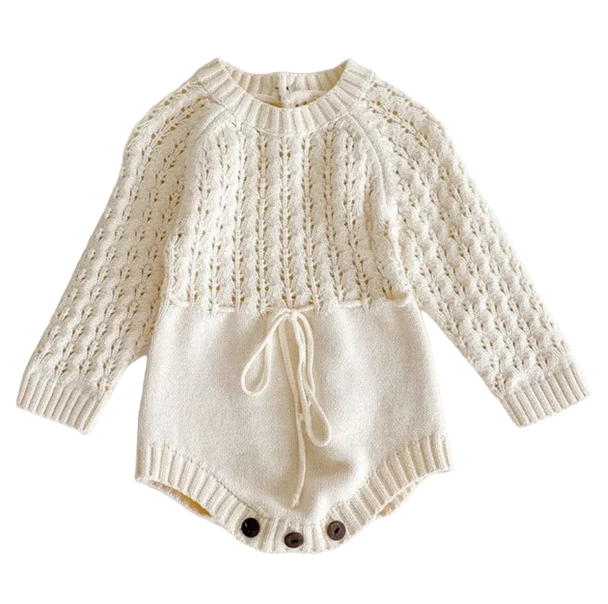 Girl Baby Knitted Romper