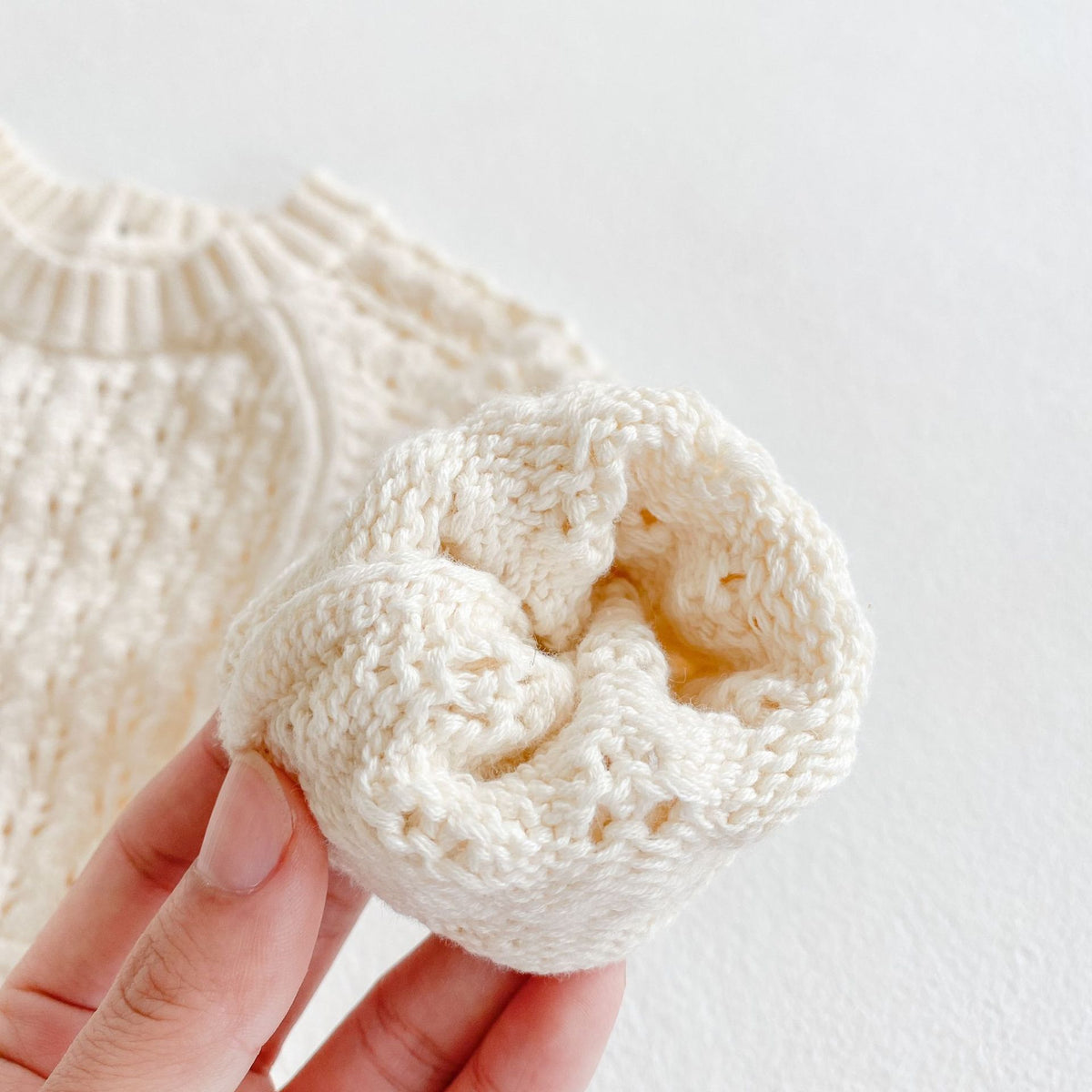 Girl Baby Knitted Romper