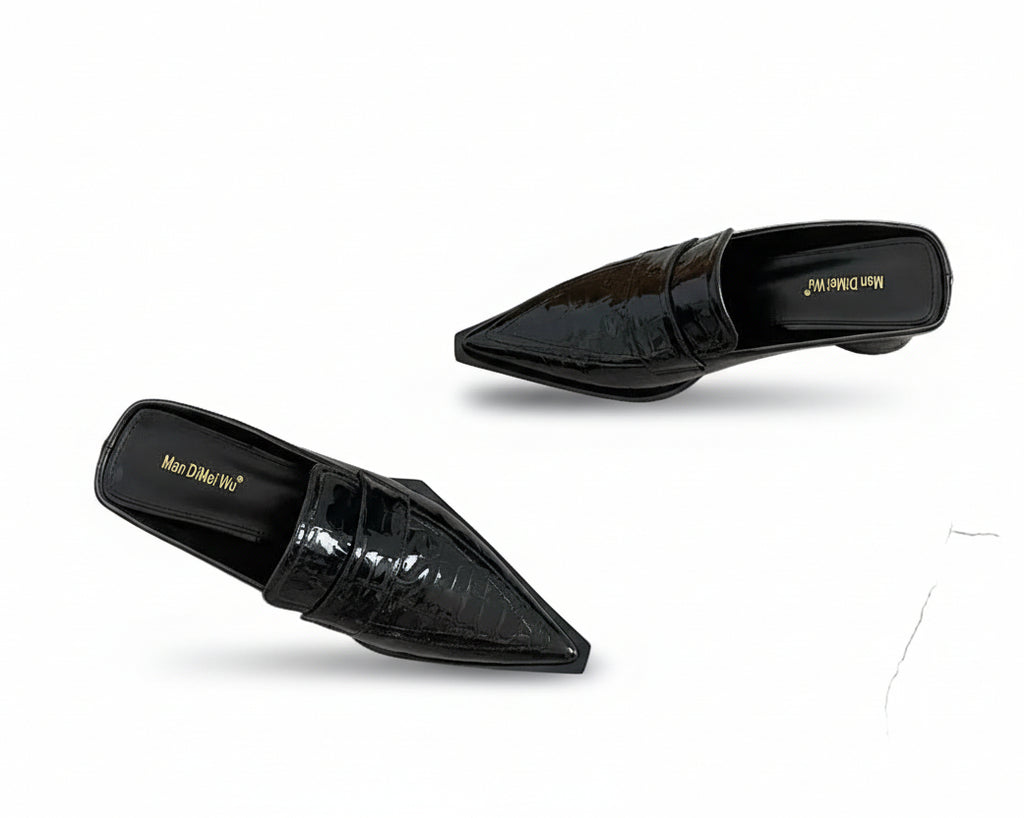 Square Med Heel Slip