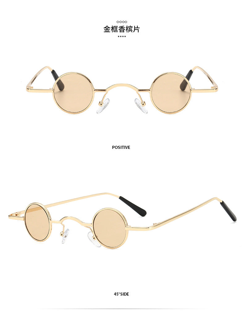 ]Small Round Frame Retro Sunglasses