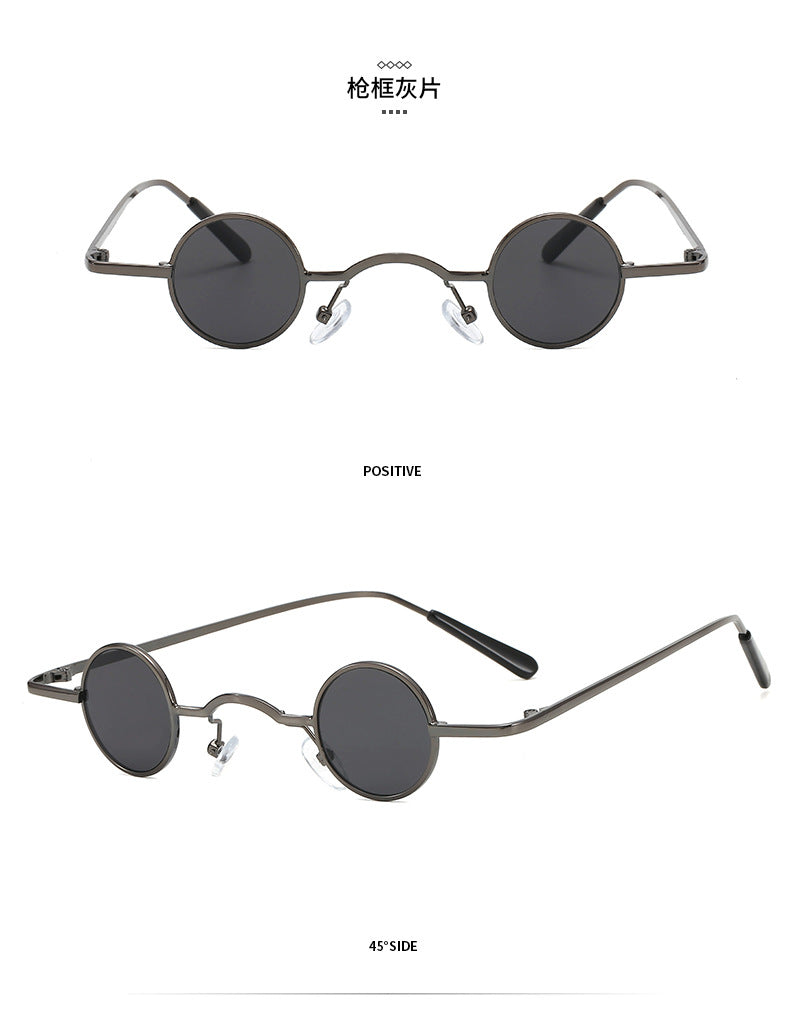 ]Small Round Frame Retro Sunglasses