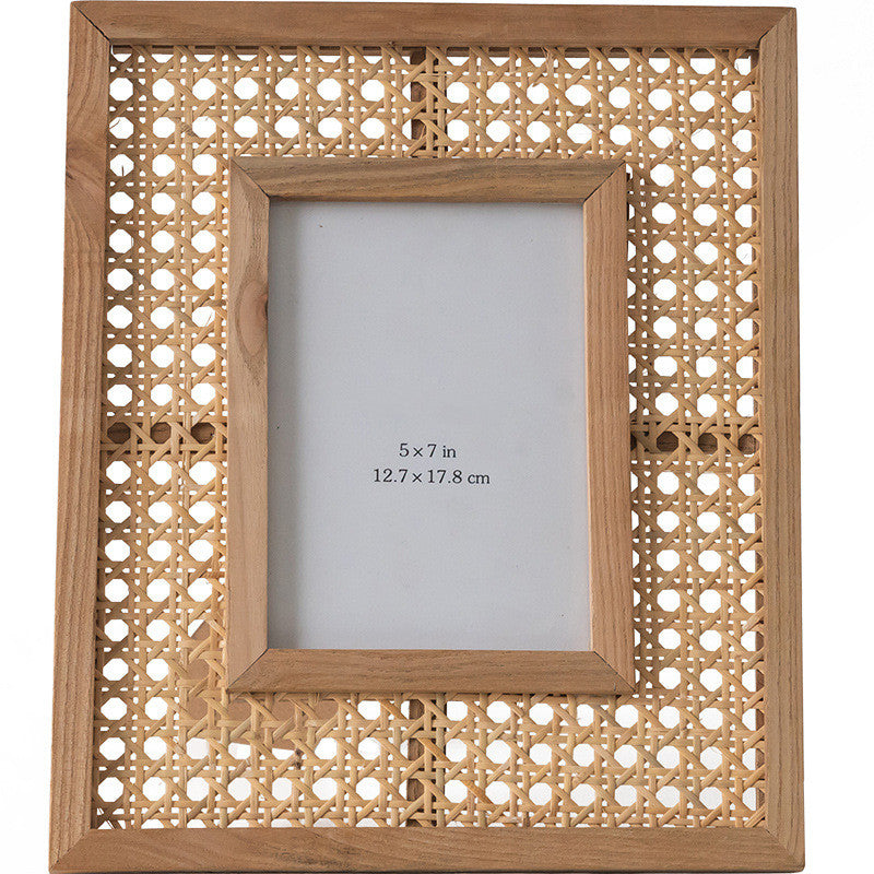 Rattan Photo Frame