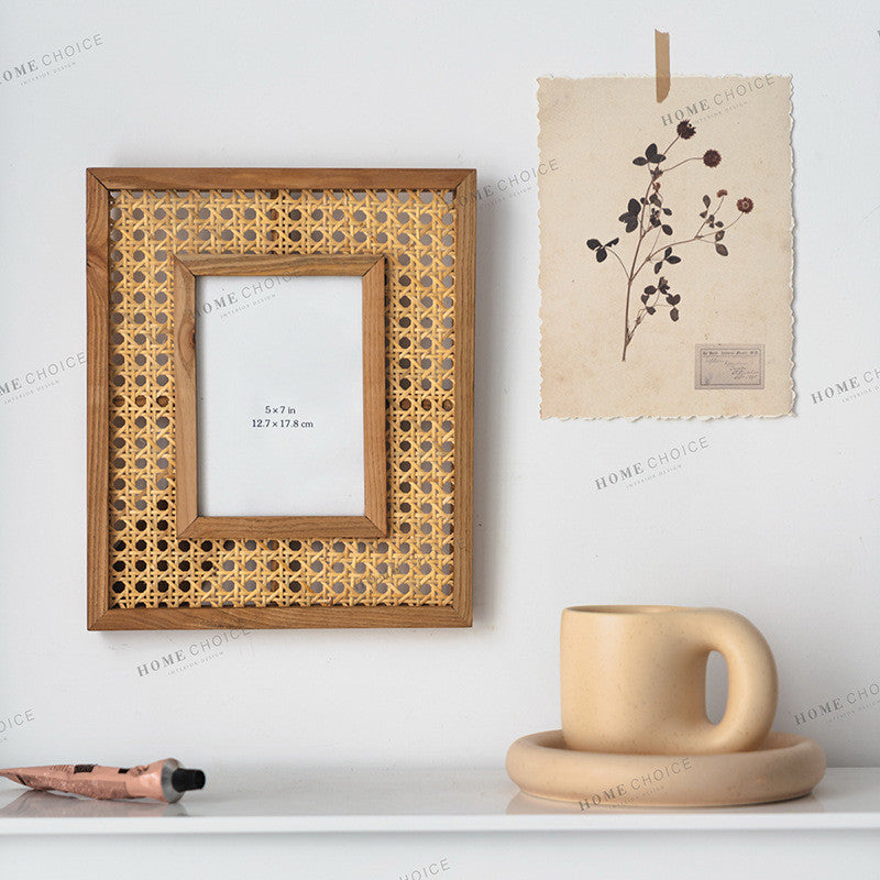 Rattan Photo Frame