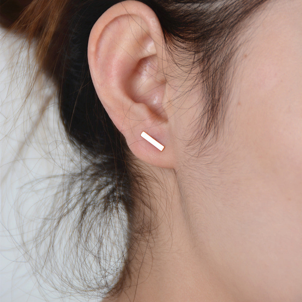 Flat Stud Earrings