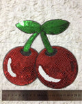 Sequin Cherry Iron-On Patch