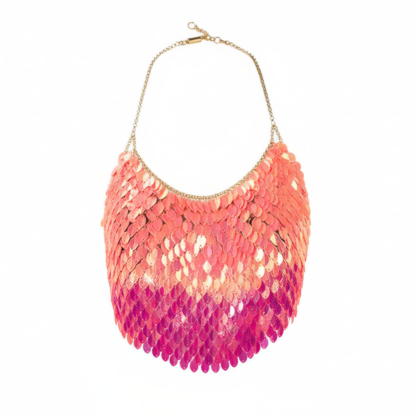 Sequin halter sling