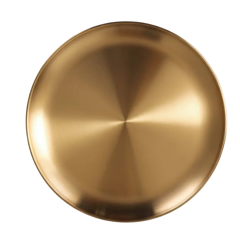 Gold Round Tray
