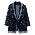 Tassel Shawl Knitted Cardigan
