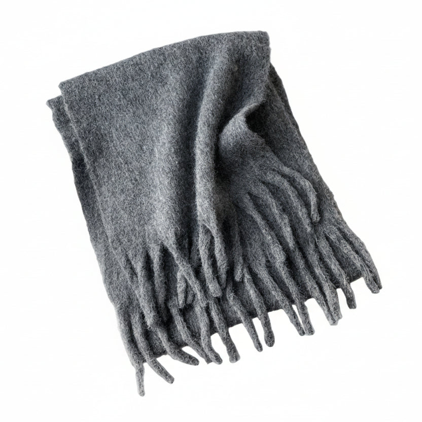 Merino Wool Brushed Warm Scarf