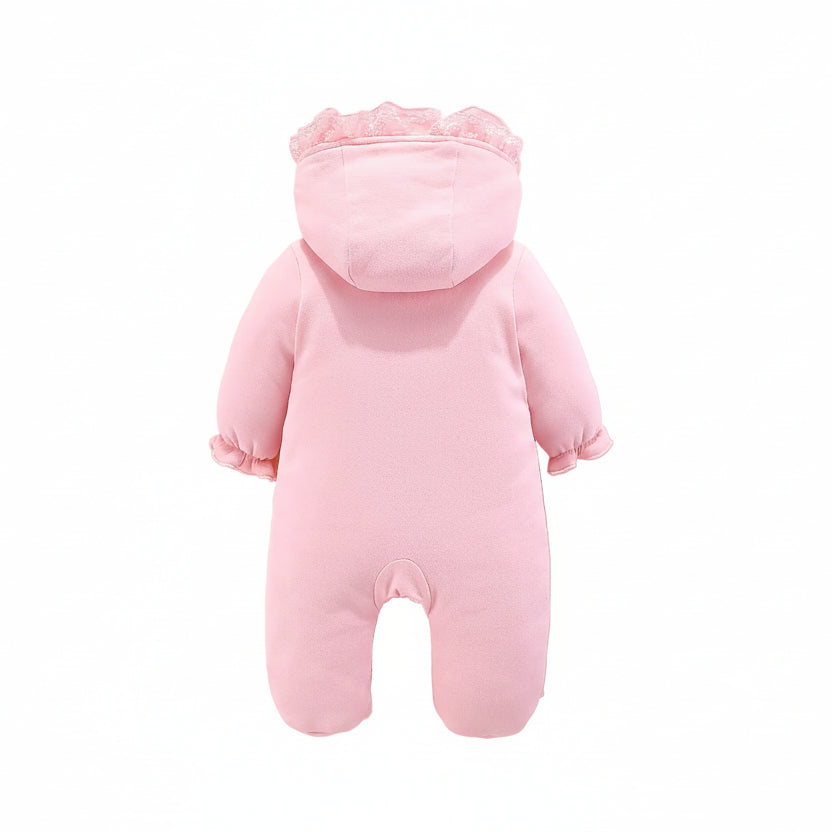 Baby hooded romper