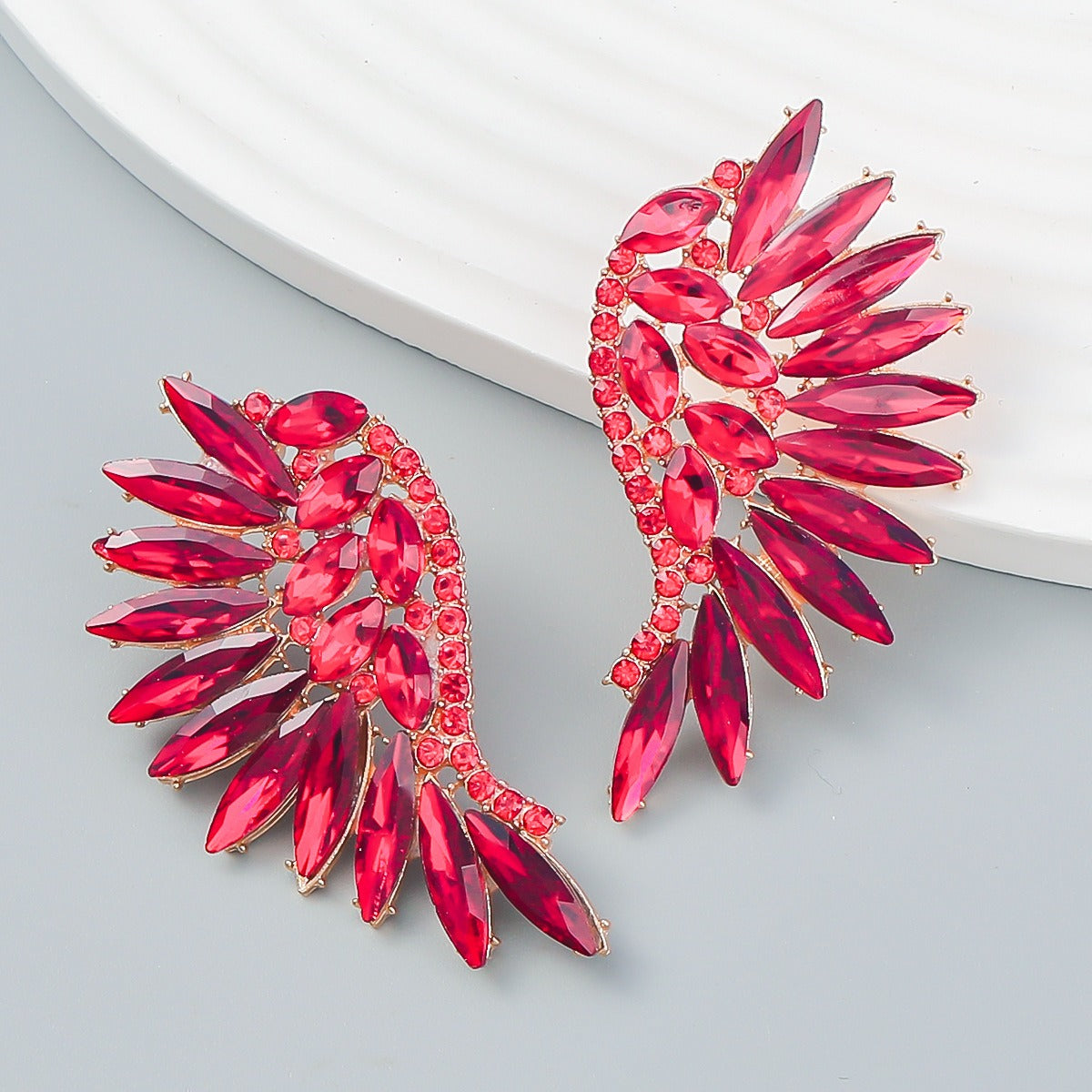 Wing Rhinestone Earrings
