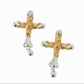 Abstract five feature earring