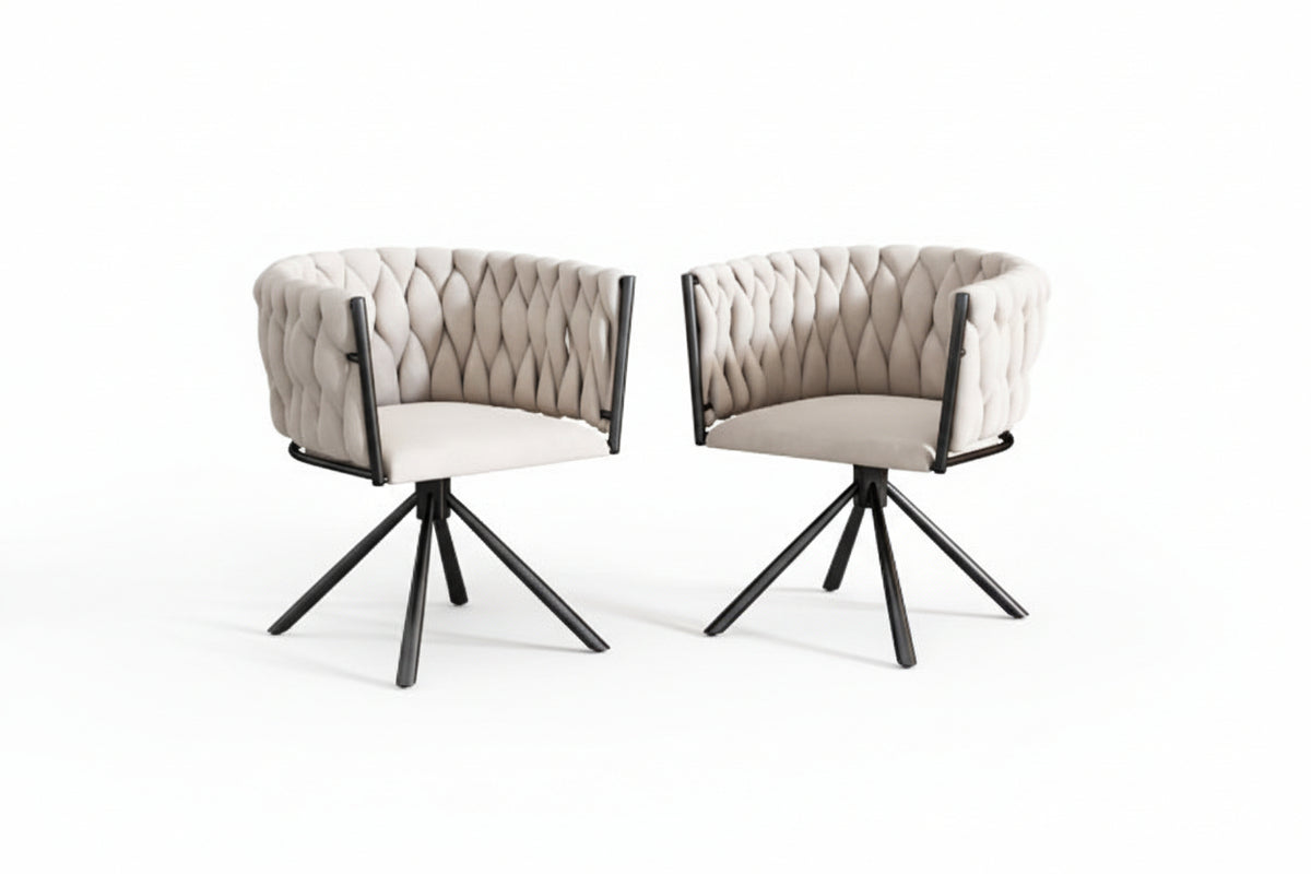 Velvet Swivel Dining Chair