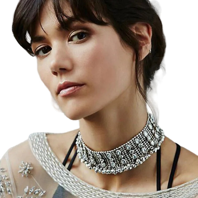 Boho Rhinestone Chocker