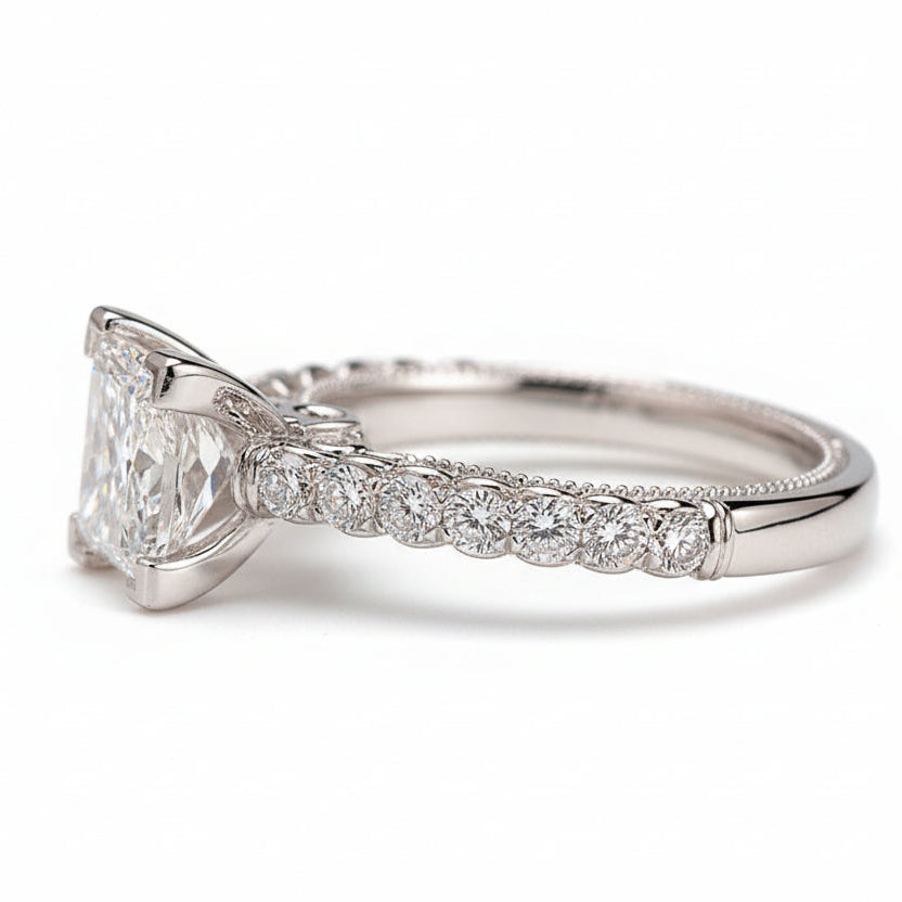 Diamond Zircon Ring