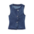 Denim Waist Coat and Jeans