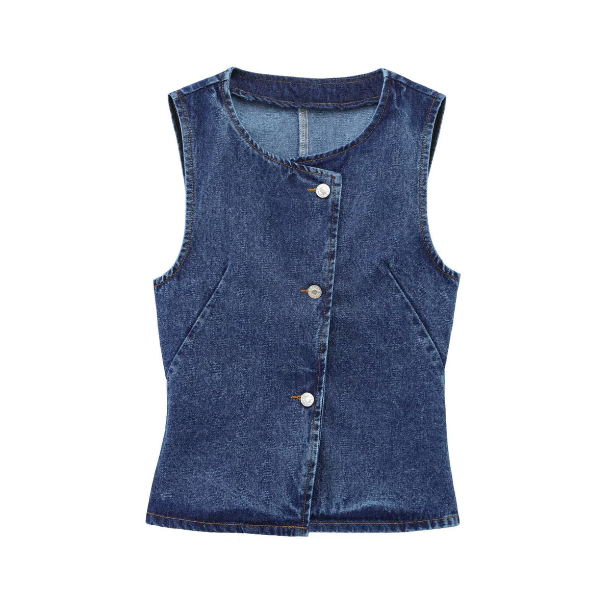 Denim Waist Coat and Jeans