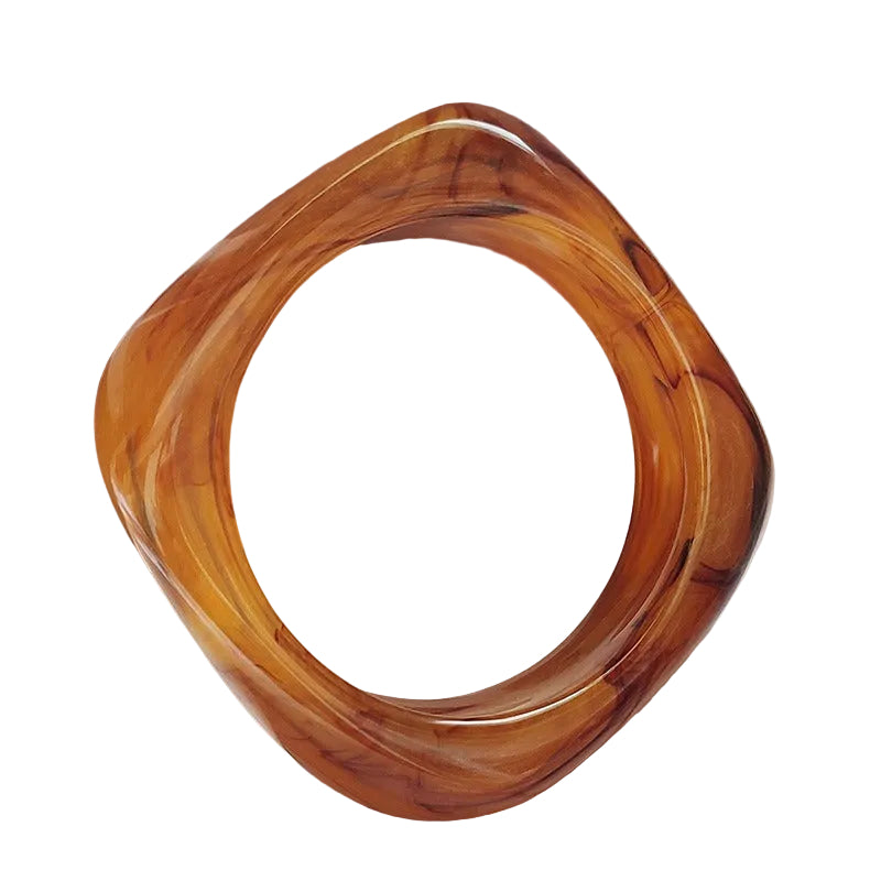 Large marble pattern exaggerated acrylic bracelet