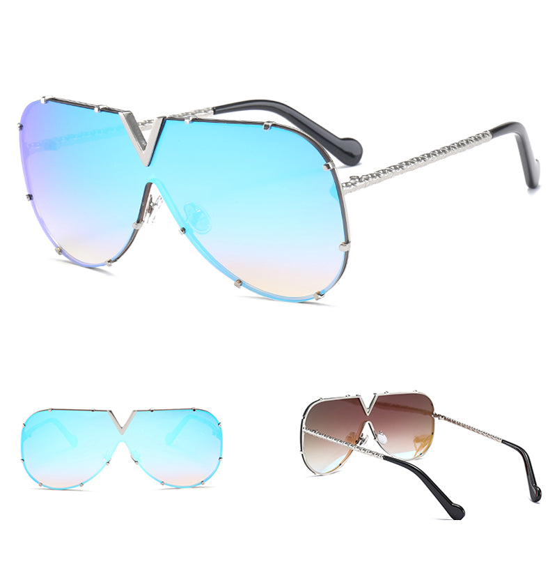 frameless Rivet Sunglasses