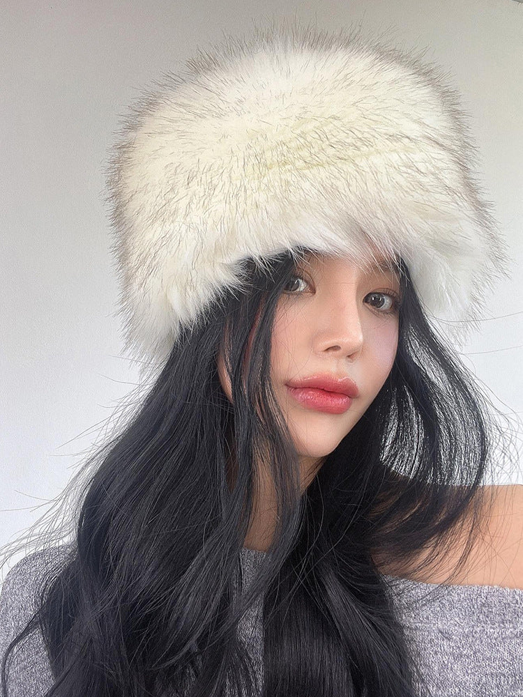 Stylish Padded Round-Top Fleece Hat For Women