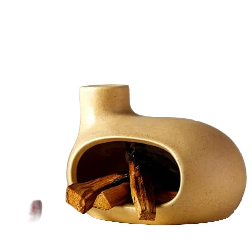 Ceramic Incense Burner with Palo Santo