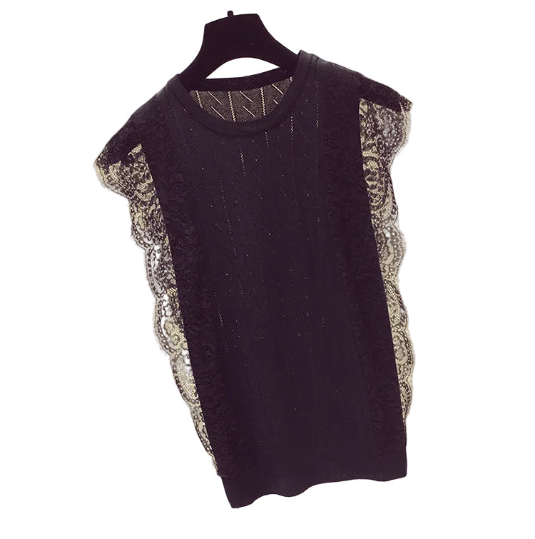 Lace Knitted Vest